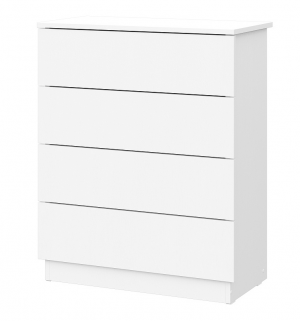 Комод "КМ 1" Белый текстурный